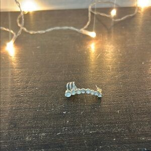 Elegant Silver Crystal Earrings